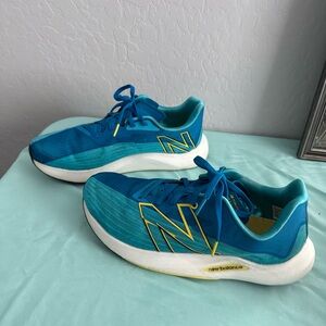 New Balance Teal and Yellow Athletic Sneakers